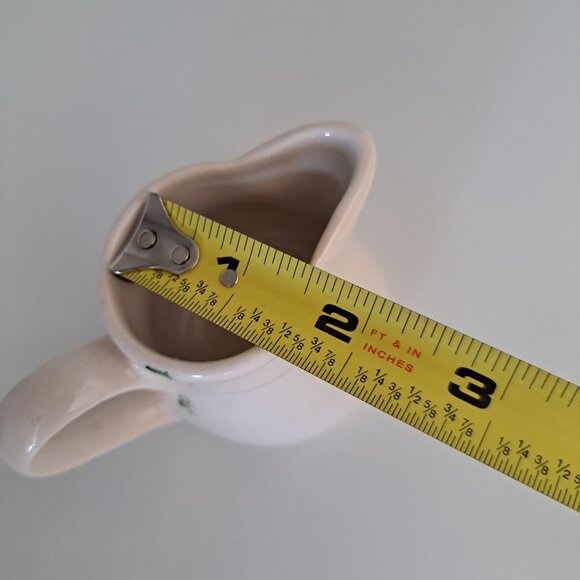 Syracuse China Syralite Creamer Pitcher With Orange Stripe Design - Picture 2 of 13